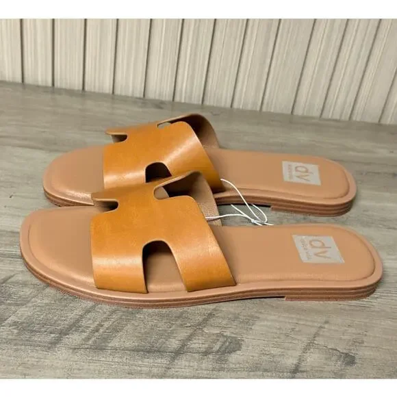 DV by Dolce Vita Women’s H-Band Slide Sandals Tan Size 7 - Picture 5 of 10